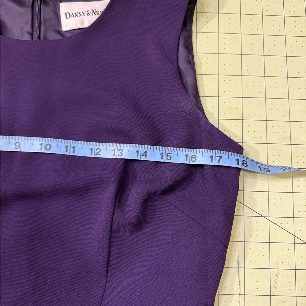 Danny & Nicole purple sleeveless dress - Picture 11 of 12
